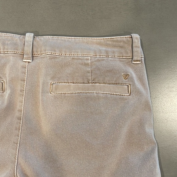 American Eagle Tan Super Stretch Midi Shorts - Picture 3 of 7